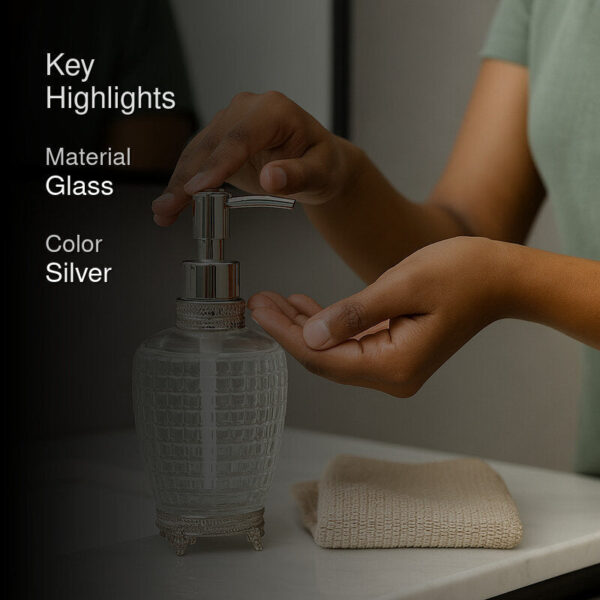 Agathe Soap Dispenser - Silver