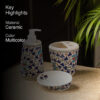 Agna Florae Handpainted Bathroom Set - Three Piece Set