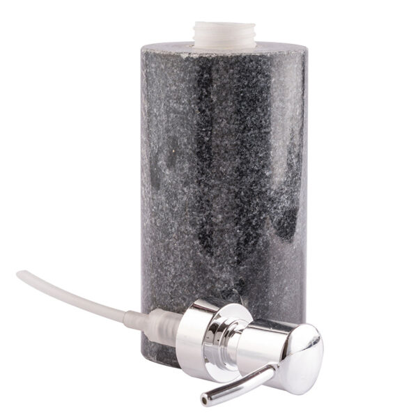 Alabaste Marble Soap Dispenser - Blue & Silver