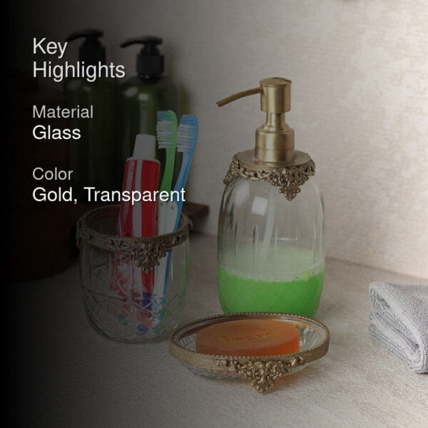 Alphi Bathroom Set - Gold