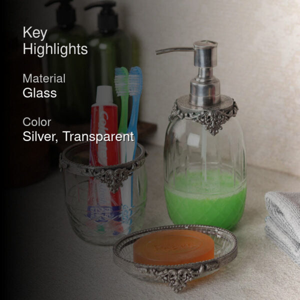 Alphi Bathroom Set - Silver