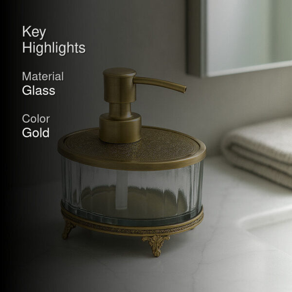 Amira Soap Dispenser - Antique Brass