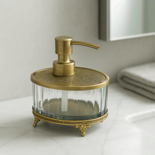 Amira Soap Dispenser - Antique Brass