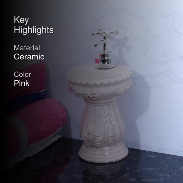 Antique Basin Soap Dispenser - Beige