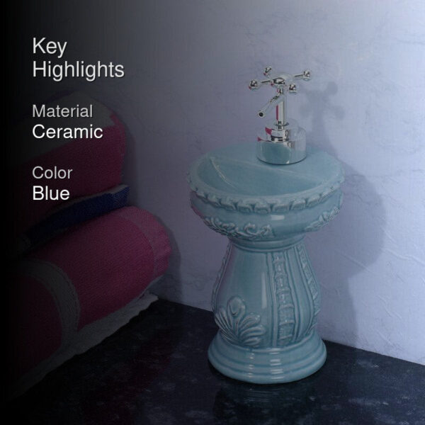 Antique Basin Soap Dispenser - Blue Antique Basin Soap Dispenser - Blue