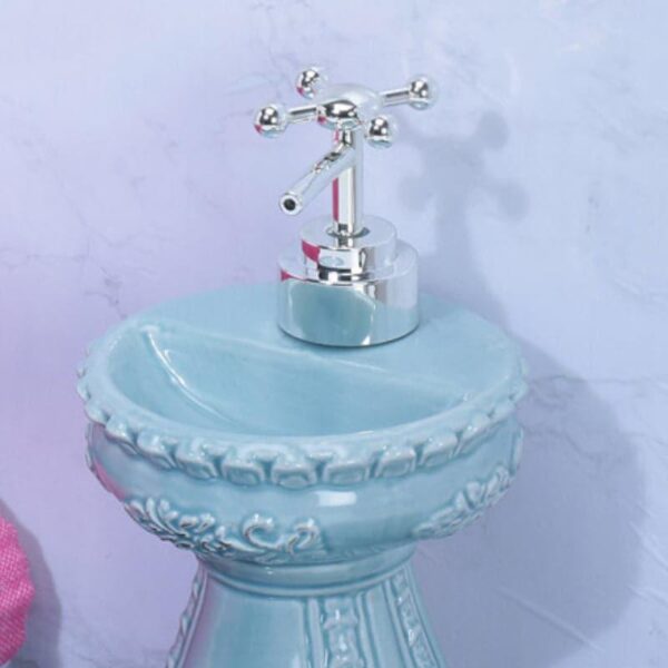 Antique Basin Soap Dispenser - Blue Antique Basin Soap Dispenser - Blue