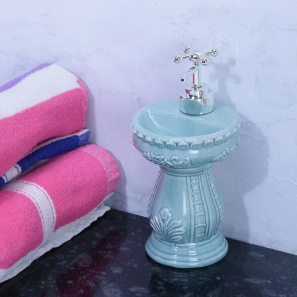 Antique Basin Soap Dispenser - Blue Antique Basin Soap Dispenser - Blue