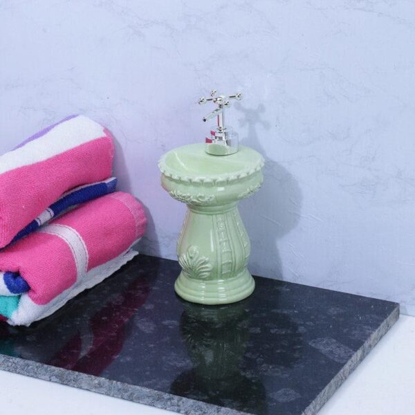 Antique Basin Soap Dispenser - Green Antique Basin Soap Dispenser - Green