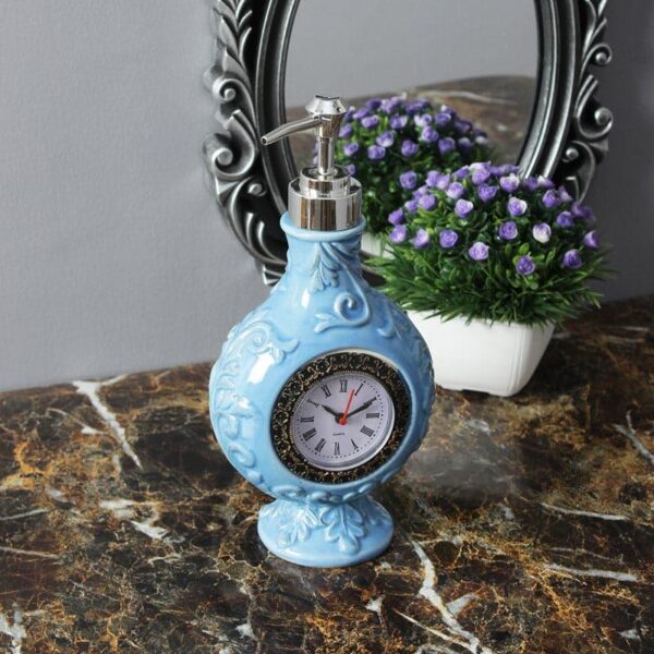 Antique Timer Soap Dispenser - Blue