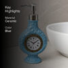 Antique Timer Soap Dispenser - Blue