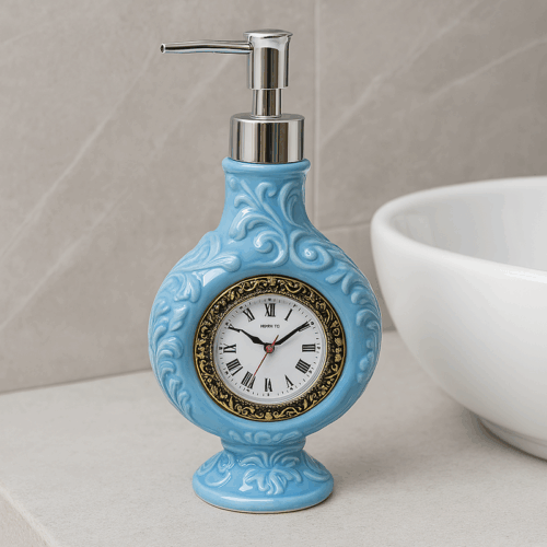 Antique Timer Soap Dispenser - Blue Antique Timer Soap Dispenser - Blue