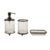 Astra Crystal Bathroom Set - Black