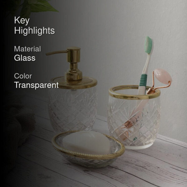 Astra Crystal Bathroom Set - Gold Astra Crystal Bathroom Set - Gold