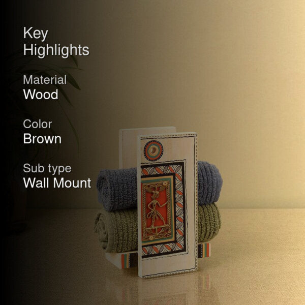 Atharva Wood Towel Holder