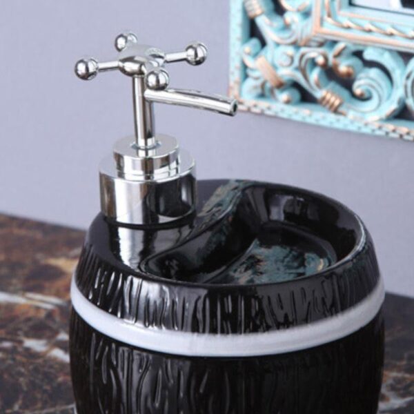 Barrel Wash Soap Dispenser - Black