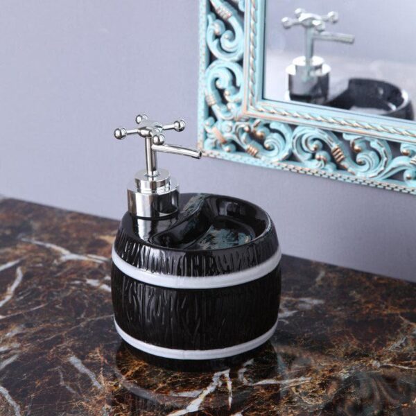 Barrel Wash Soap Dispenser - Black