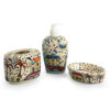 Coastal Cottage Handpainted Ceramic Bathroom Set - Three Piece Set