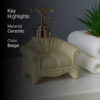 Cozy Form Soap Dispenser - Beige