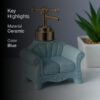 Cozy Form Soap Dispenser - Blue