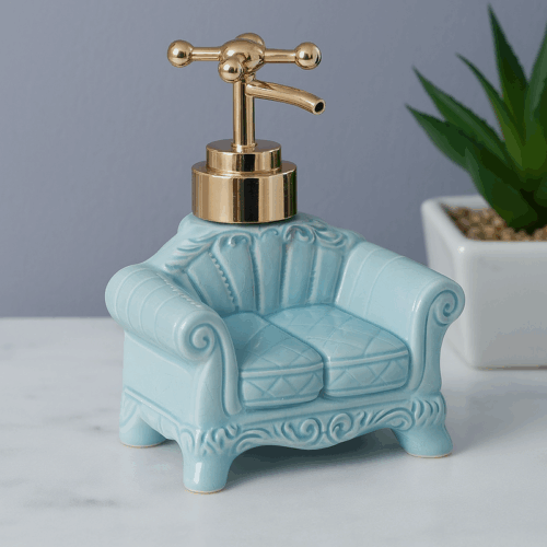 Cozy Form Soap Dispenser - Blue