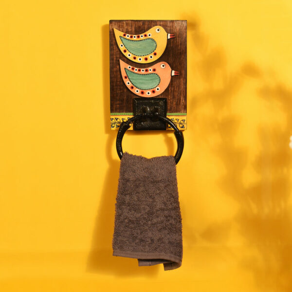 Duo Chirp Handcrafted Towel Hanger Duo Chirp Handcrafted Towel Hanger