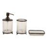 Ervo Crystal Bathroom Set - Black Ervo Crystal Bathroom Set - Black