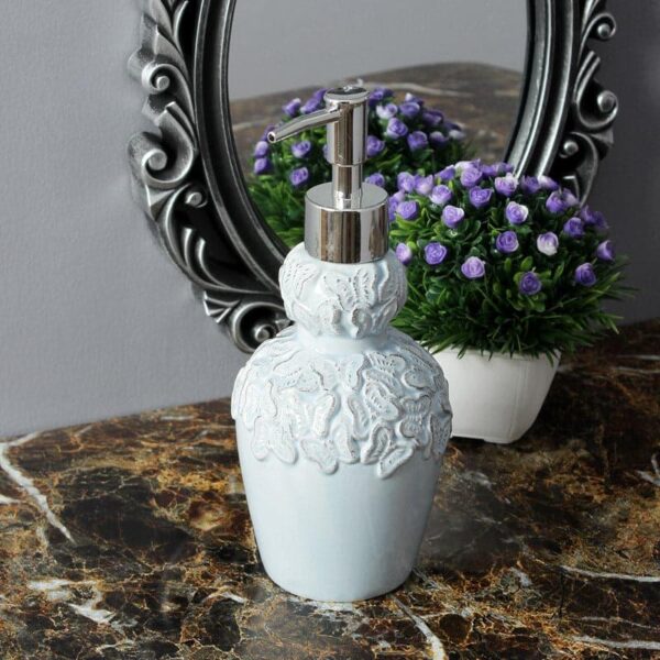Floral Luxe Soap Dispenser - Blue