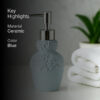 Floral Luxe Soap Dispenser - Blue
