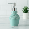 Floral Luxe Soap Dispenser - Turquoise