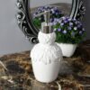 Floral Luxe Soap Dispenser - White