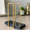Ivago Towel Holder - Black & Gold