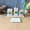 Kade Agate & Marble Bathroom Set - Turquoise