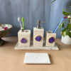 Kade Agate & Marble Bathroom Set - Violet