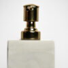 Kade Handcrafted Agate & Marble Soap Dispenser - White Kade Handcrafted Agate & Marble Soap Dispenser - White
