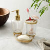Luma Crystal Cut Bathroom Set - Gold