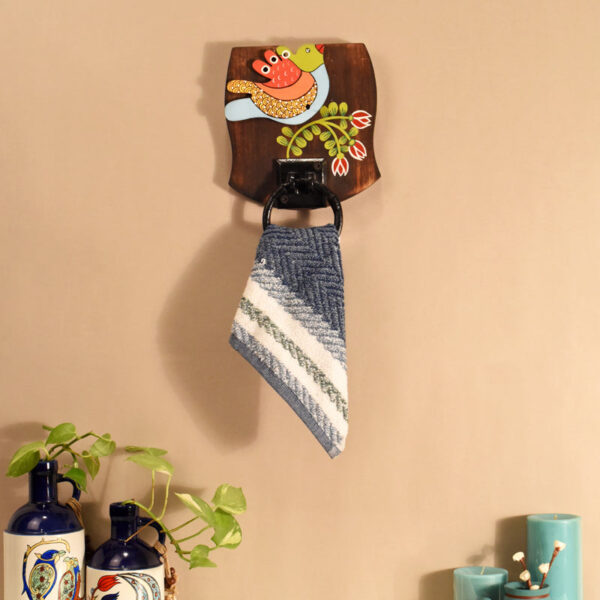 Maina Madhubani Towel Hanger