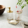 Mamba Crystal Cut Bathroom Set - Gold Mamba Crystal Cut Bathroom Set - Gold