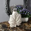 Maple Leaf Basin Soap Dispenser - Ivory