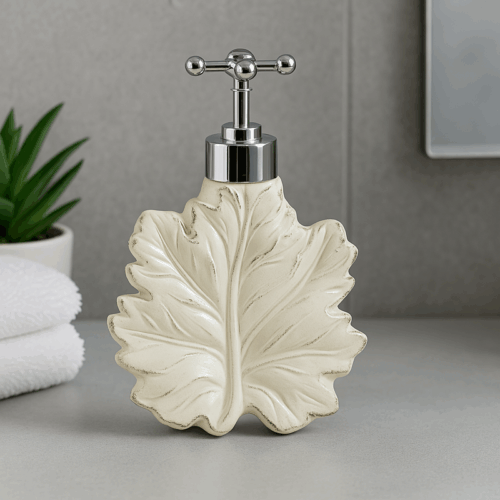 Maple Leaf Basin Soap Dispenser - Ivory Maple Leaf Basin Soap Dispenser - Ivory