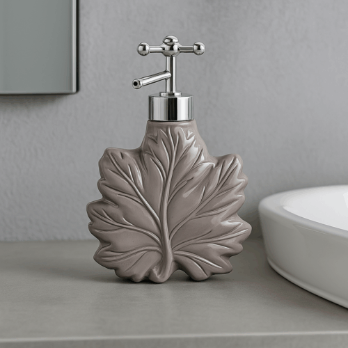 Maple Leaf Basin Soap Dispenser - Pink