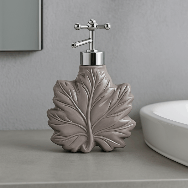 Maple Leaf Basin Soap Dispenser - Pink