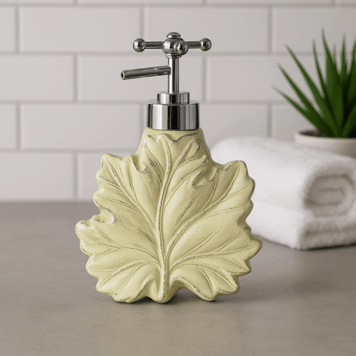 Maple Leaf Basin Soap Dispenser - Yellow Maple Leaf Basin Soap Dispenser - Yellow