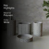 Nio Polyresin Bathroom Set - Four Piece Set
