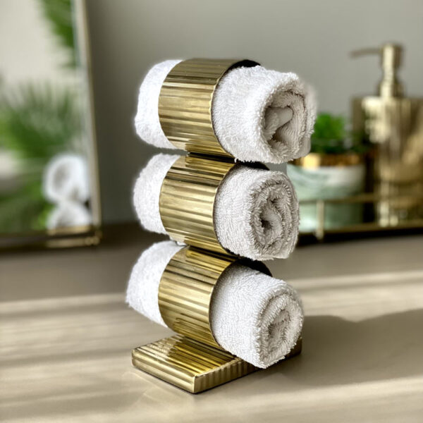 Nyra Towel Holder - Gold