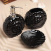 Ocean Noir Ceramic Bathroom Set - Three Piece Set