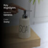 Penelope Ceramic Soap Dispenser - 300 mL