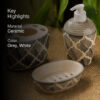Rajasi Ceramic Bathroom Set - Three Piece Set