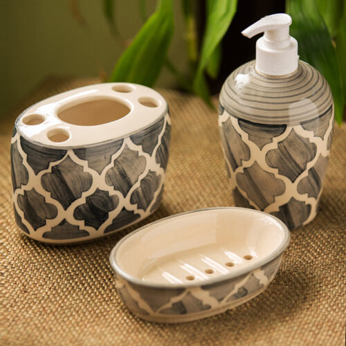 Rajasi Ceramic Bathroom Set - Three Piece Set