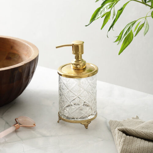 Reso Crystal Soap Dispenser - Gold
