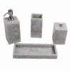 Svela Resin Bathroom Set (Grey) - Four Piece Set